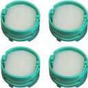 [4 Pack] Replacement for Shark Odor Neutralizer Cartridge, Odor Elimination Replacement for Shark LA702 ZU102 Vacuum Cleaner Accessories AZ3002 AZ4002 air Purifier HP302. -1541fc3000,Teal