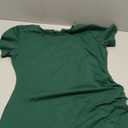 Laughido Women's Short Sleeve Ruched Bodycon Mini Sundress Summer Casual T Shirt Dress, Size M