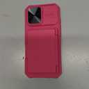 ATATOO for iPhone 17 Wallet Case with Card Holder (3-5 Cards) & [RFID Blocking] & Sliding Camera Cover, Military Grade Drop Protection, Women Men Cute Cover Case for iPhone 17 6.3" 2025, Hot Pink