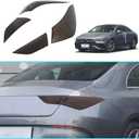 Smoked Tail Light Covers Trim Compatible for Mer@cedes Benz CLA 250/CLA 35 AMG/CLA 45 AMG 2020-2025 - ABS Dark Tint Lens 4PC Set, for CLA Coupe & Sedan Rear Lamp Protect Accessories (Smoked Black)