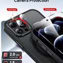 3 x LeYi for iPhone-12-Pro-Max Case:[ Screen Protector X2+ Camera Cover X2] i Phone 12Pro Promax Cases Compatible with Magsafe Funda para iPhone12 Pro Max Magnetic Protective Heavy Duty Slim, Black