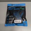 Lux Dual Grip Socks - Soccer Grip Socks for Men and Women. GripArray Performance & Comfort (Small, White)