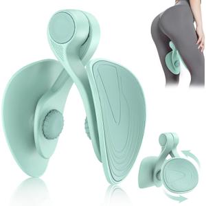 Kegel Exerciser, Pelvic Floor Muscle Exercise Devices for Women, Inner Thigh Exerciser Leg Workout Equipment Thigh Trainer for Male Hip Trimmer Inner Thigh Toner Workout (LightGreen)