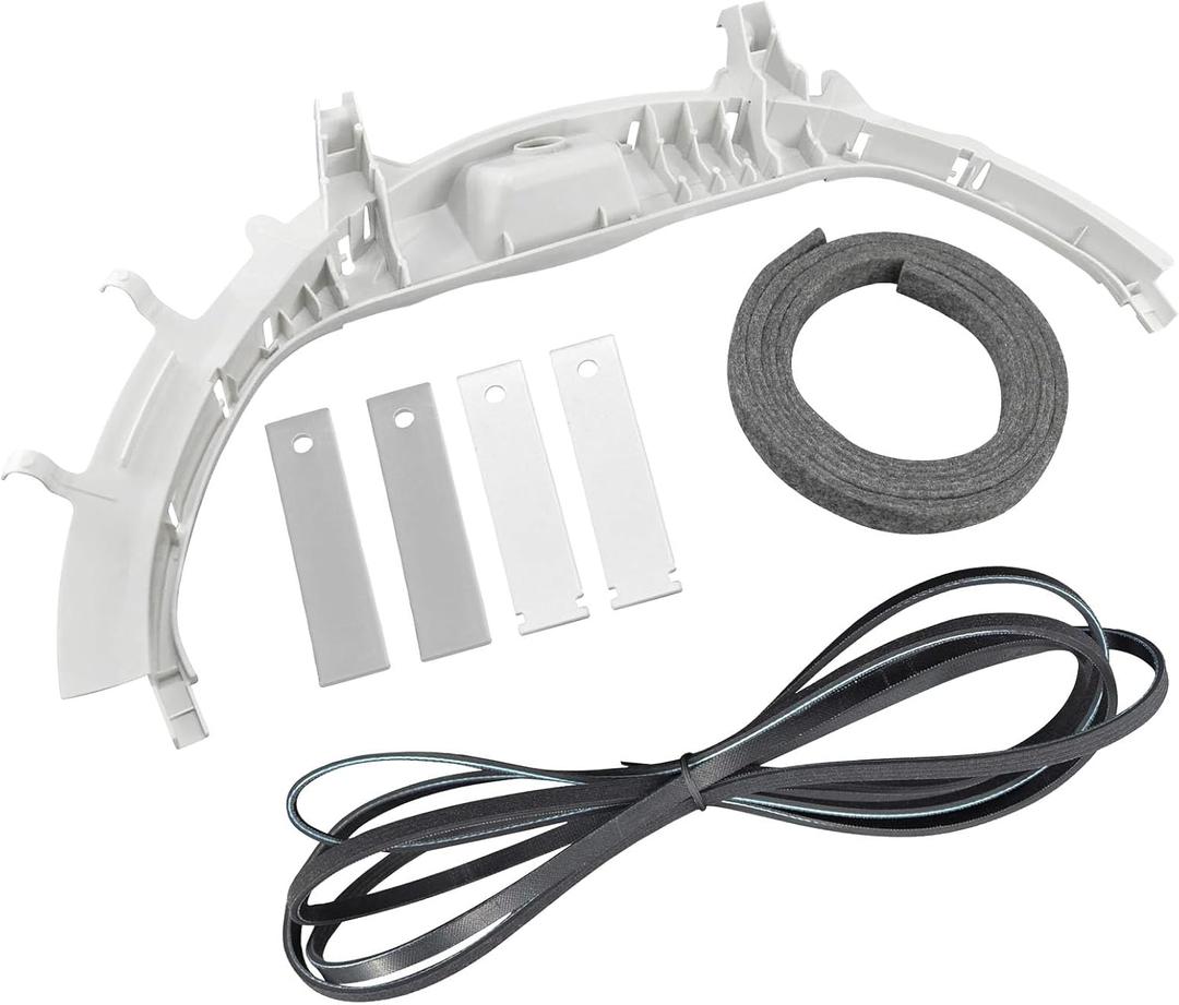 WE49X20697 Dryer Bearing Kit Compatible with G-E Hot-point Dryers Include WE1M504 & WE1M1067 Drum Slides by Fetechmate WE3M26 Top Bearing WE12M29 Dryer Belt WE9M30 Dryer Felt