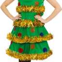fun shack womens Christmas Tree Ladies (Medium, Green)