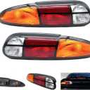 Right+Left Side Rear Tail Brake Light Lamp Tail Light Replacement for Chevy Camaro 1993-2002 | Replace# 5976519, 5976520