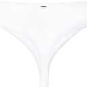 Zmart Women High Waist Thong Bikini Bottoms High Cut Swimsuit Bathing Suit Cheeky Brazilian Swimwear Bottom (XX-Large, White)