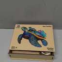 Wooden Jigsaw Puzzles for Adults Teens Kids, Parent and Child Sea Turtle Wood Puzzle, 200 Pieces Unique Animal Shaped Puzzle, Fun Challenging Family Games, 11.49" x 9.65", Gift Box Included (Medium)