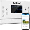 8 Zones WiFi Smart Sprinkler Controller, Briidea Automatic Irrigation Controllers with Customized Watering Schedule & Seasonal Adjustment, Water Efficiently and Keep Your Plants Healthy, White