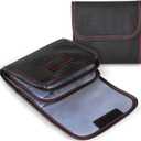 DomeStar Filter Case, 2PCS 3-Pocket Camera Lens Filter Carry Case Professional Photography Filter Holder Belt Bag Pouch Water-resistant and Dustproof Design for 25mm-82mm Filters