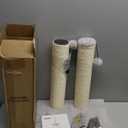 MECOOL 34 Tall Cat Scratching Post Premium Basics Kitten Scratcher Sisal Scratch Posts Trees with Hanging Ball for Indoor Cats, Gray