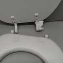 Mayfair Padded Toilet Seat, Cushioned Soft Vinyl over Wood Core Seat, Secure Hinges, Easy Clean, Round, White