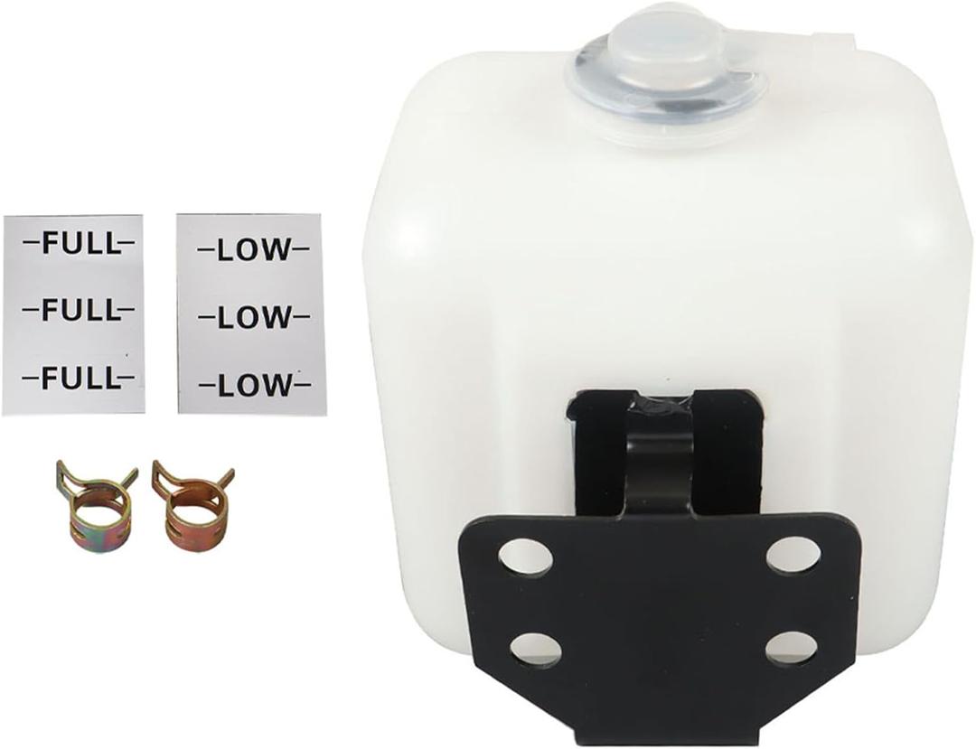 Waltyotur Overflow Coolant Bottle Replacement for Kubota with Bracket Coolant Reservoir