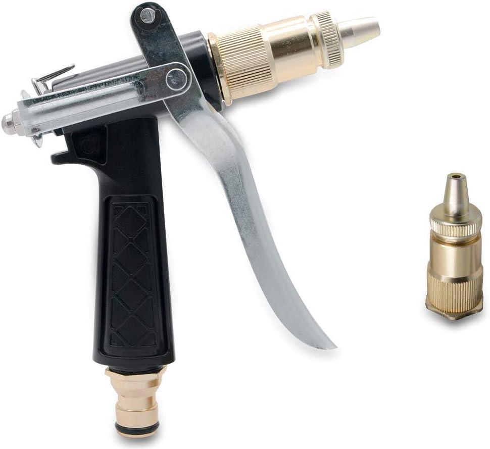 MASO Car Washing Gun, High Pressure Water Spray Gun Brass Nozzle Garden Hose Pipe Lawn