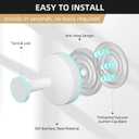 FANYITY 2-Pack Wheit Suction Cup Hooks for Shower and Bathroom - 15lbs Heavy Duty Shower Hooks for Glass Door, Mirror, Tile Wall | Bathroom Towel Holder, No Drill Hanging Hangers (Wheit 2)