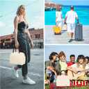 DALINDA Lunch Bag Lunch Box for Women Men Reusable Insulated Lunch Bags for Adults,Water-Resistant Cute Cooler Lunch Tote Bag, Large Capacity for Work Travel Picnic,Beige