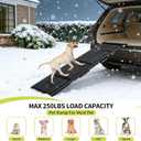 Garvee 71" Long Folding Dog Ramp for Car, 20" Extra Wide Heavy Duty Non-Slip Portable Pet Ramp, Large Dogs Up to 250 lbs, Outdoor & Indoor Use