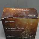 JMEXSUSS 600 LED Curtain Lights Outdoor, 9.5ft x 19.6ft Window Hanging Lights with Remote, Plug in, 8 Modes, Indoor String Lights for Bedroom, Wall, Xmas, Party, Backdrop, Wedding Decor, Warm White