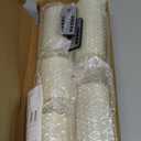 Fo32won Ivory White LED Flameless Pillar Candles Battery Operated with Remote Timer, 5 Pack 3D Flickering Acrylic Candles for Home Living Room Bedroom Fireplace Wedding Party Holiday Decor & Gift (Two Batteries Operated)