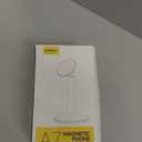 Nulaxy Magnetic Full Aluminum Cell Phone Stand for MagSafe with Metal Ring, 360 Rotating Phone Stand for Desk, Office Desk Accessories, Adjustable Phone Holder Compatible with All Phones, Gray