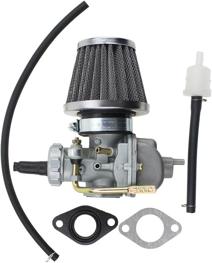 GOOFIT PZ16 Straight Head Carburetor with Air Filter Replacement for 50cc-125cc 4 Stroke ATVs CRF80 XR75 XR80 XR80R Dirt Bikes Go Kart