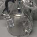 Mr. Coffee Armidale 2.5QT Whistling Tea Kettle, Large Brushed Stainless Steel Kettle for Stovetop, Durable FastBoil Tea Pot