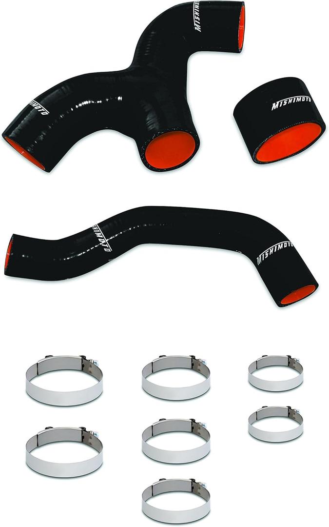 Mishimoto MMHOSE-SUB-INTBK Silicone Intercooler Hoses Fits Subaru Impreza WRX 2001-2005 Black