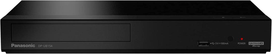 Panasonic 4K Blu Ray Player, Ultra HD Premium Video Playback and Hi-Res Audio - DP-UB154P-K (Black)