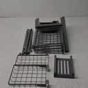 Over The Sink Dish Drying Rack - Adjustable 3 Tier XX-Large Capacity Stainless Steel Drainer with Cutlery & Utensil Holders, Kitchen Storage & Organization, 31.5"-39.5"L x 12"W x 30.5"H, Gray