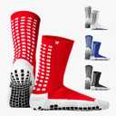 Lux Dual Grip Socks - Soccer Grip Socks for Men and Women. GripArray Performance & Comfort