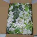 Lvydec Wisteria Artificial Flowers Garland, 4Pcs Total 28.8ft White Artificial Wisteria Vine Silk Hanging Flower for Home Garden Outdoor Ceremony Wedding Arch Floral Decor