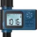 Sprinkler Timer, Hoses Timer for Watering, Water Scheduling Device for Tube Programmable with Auto/Manual/Rain-Delay Watering System, Water Hoses Timers for Yard, Lawn, Pool (Blue)