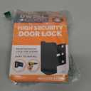 Dwell+Good Door Locks (2-Pack) - Easy To Install Aluminum Home Security Door Locks for Front Door - Child Proof Door Lock for Kids Safety - Withstand 800 lb of Force & Tamper Proof Top Door Lock Latch (Black)