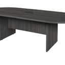 Regency Legacy Racetrack Conference Table with Tabletop Power & Data Port, 120", Ash Grey