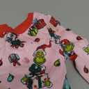 Dr. Seuss The Grinch Christmas Pajamas 4 Piece Set - Holiday Sleepwear Long Sleeve & Pants, Matching Kids Boys Girls PJ Set (12 Months, Pink-white)