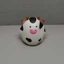 H&W Cow Piggy Bank, Unbreakable Coin Box for Kids, Cute Animal Money Bank Birthday for Boys Girls,Coin Saving Boxes (White) (Small)