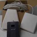 Cell Phone Booster for Home & Office, Up to 5500Sq Ft, Cell Phone Signal Booster for Band 2/25 / 4/66 / 5/12 / 17/13 with All U.S. Carriers, Boosts 5G 4G LTE, FCC Approved (Silver)