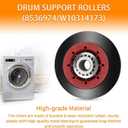 [Newest] 4392067 Dryer Repair Kit and W10837240 Dryer Idler Pulley for Maytag Bravos Whirlpool Duet Kenmore Elite Dryers,with WPW10314173 Drum Roller&661570V Belt&279640 Idler Pulley by TOMOON