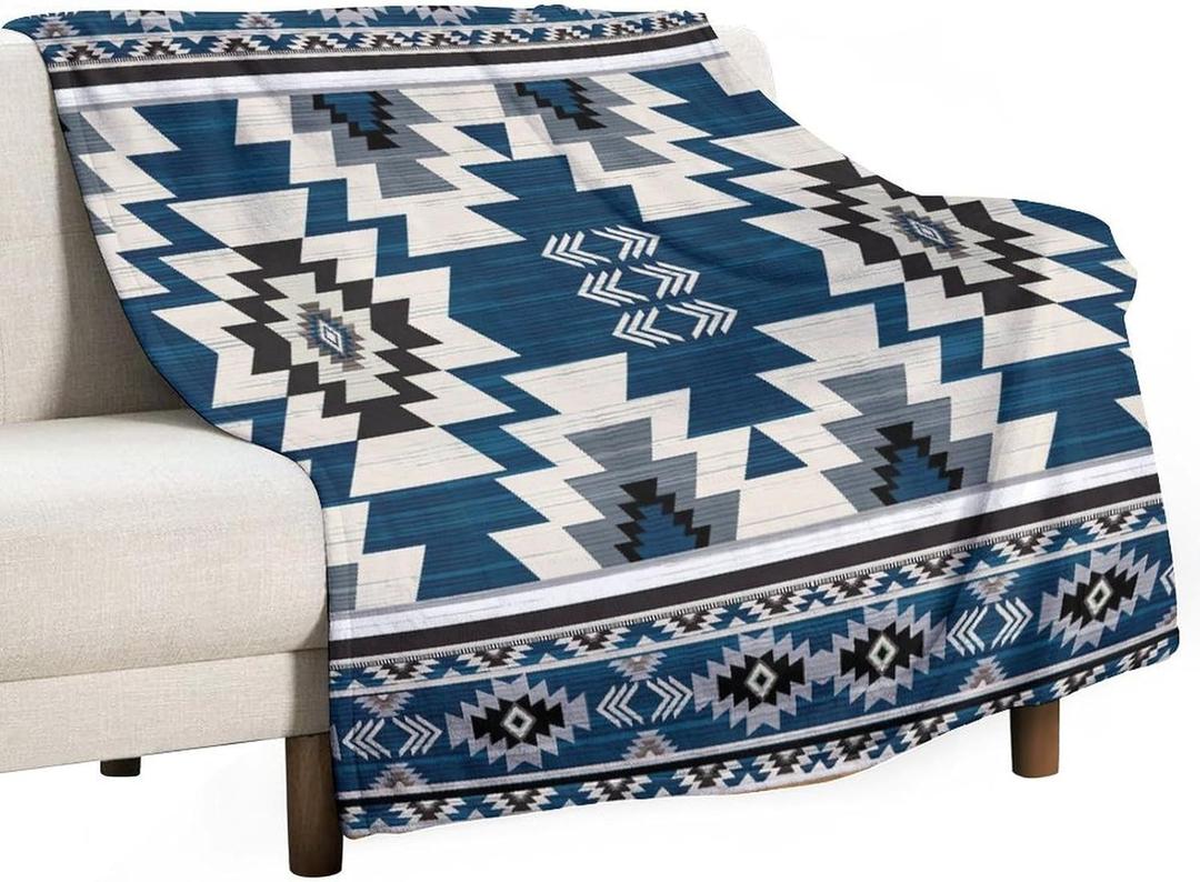 Aztec Blanket, Southwestern Native Tribal Geometric Vintage Boho Pattern Print Super Soft Flannel Throw Blanket for Bed Sofa (330GSM Flannel) 30"x50"in (76 * 127cm) Aztec Blanket, Southwestern Native Tribal Geometric Vintage Boho Pattern Print Super Soft Flannel Throw Blanket for Bed Sofa (330GSM Flannel) 30"x50"in (76 * 127cm)