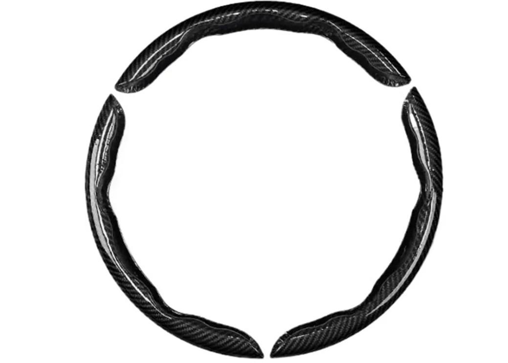 1/2PCS Laser Perforated Steering Wheel Cover, Microfiber Leather and Silicone Non-Slip Grip(1pcs Yellow)