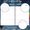 Planner 2026-2027 - Planner Weekly and Monthly 2026-2027, Academic Planner 26-27, July 2026 - June 2027, 8.5" x 11", 26-27 Calendar Planner with Colourful Tabs, Inner Pocket, Premium Paper, Twin-wire Binding - Galaxy