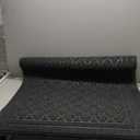 LuxStep Door Mat Large 36X47 Inch Indoor Outdoor Doormat, Non-Slip Low-Profile Design Floor Mat,Front Door Welcome Mat for Entryway,Patio,Garage, Black