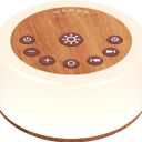 Soother Sleep Sound Machine Night Light White Noise Machine with 30 Soothing Sounds & 12 Color Night Lights for Baby Kids Adults Brown Noise Machine with Timer & Continuous Play for Home Travel Office (Wood Grain)