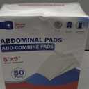 GauzeCare Sterile Abdominal- ABD Combine Pads| 50-Pack, 5 x 9 Inches| Extra Absorbent & Thick, Individually Wrapped Wound Dressing, First Aid Pads| Surgical-Grade, Nonstick- for Heavy Leakage, Post Op
