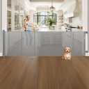 120 Inch Extra Wide Retractable Baby Gate for Large Opening, 33 Tall, Upgraded Dog Gate with Fiberglass Rods for Doorways, Indoor & Outdoor and Stairs, Gray