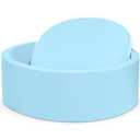 Foam Baby Ball Pit 35.4"x 11.8" for Toddlers, Soft Round Kiddie Playpen Ball Pool for Kids with Soft Memory Sponge for Babies Indoor Game(Balls not Included) Blue 35.4IN