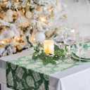 DOITOOL Easter Eucalyptus Candle Rings, 4Pcs Artificial Greenery Wreaths for Pillar Candles, Small Faux Silk Leaves Wreath with White Berries, Spring Easter Table Centerpiece Decor for Farmhouse Windo