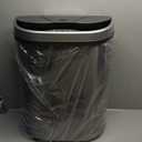 Ninestars DZT-70-11R Automatic Touchless Motion Sensor Semi-Round Trash Can/Recycler, 18.5 Gal. 70 L., Stainless Steel