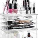 Masirs Clear Cosmetic Storage Organizer, Classy Design, Versatile, Simplifies Your Life