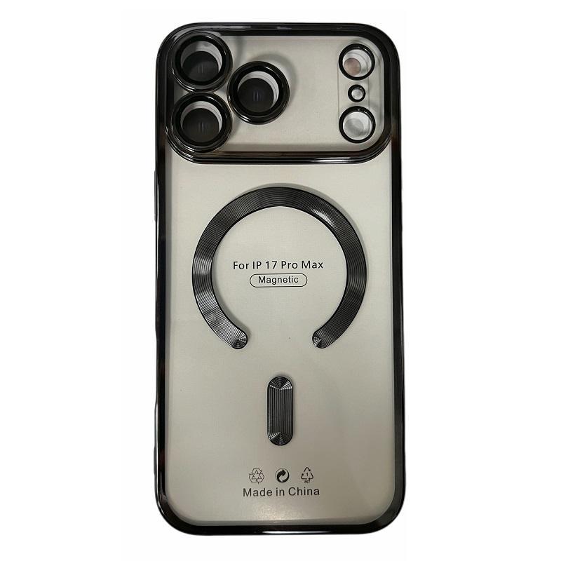 Magnetic for iPhone 17 Pro Max Case with Privacy Screen Protector & Full Camera Cover,[Non-Yellowing] Shockproof Clear Phone Case Compatible with MagSafe Women Girls for iPhone 17 ProMax, Beige